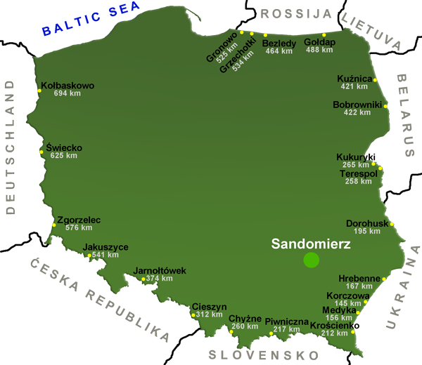 mapa polski